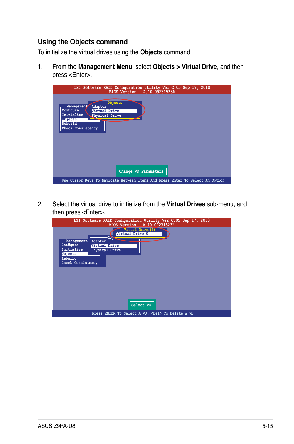 Using the objects command | Asus Z9PA-U8 User Manual | Page 123 / 188