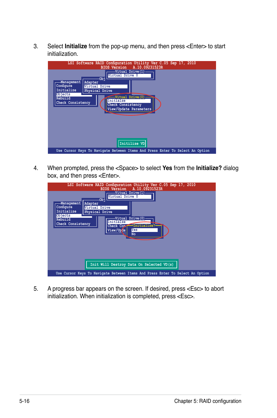 16 chapter 5: raid configuration | Asus Z9PA-U8 User Manual | Page 124 / 188