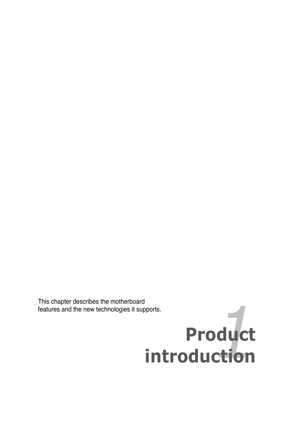 Chapter 1: product introduction, Chapter 1, Product introduction | Asus Z9PA-U8 User Manual | Page 15 / 188