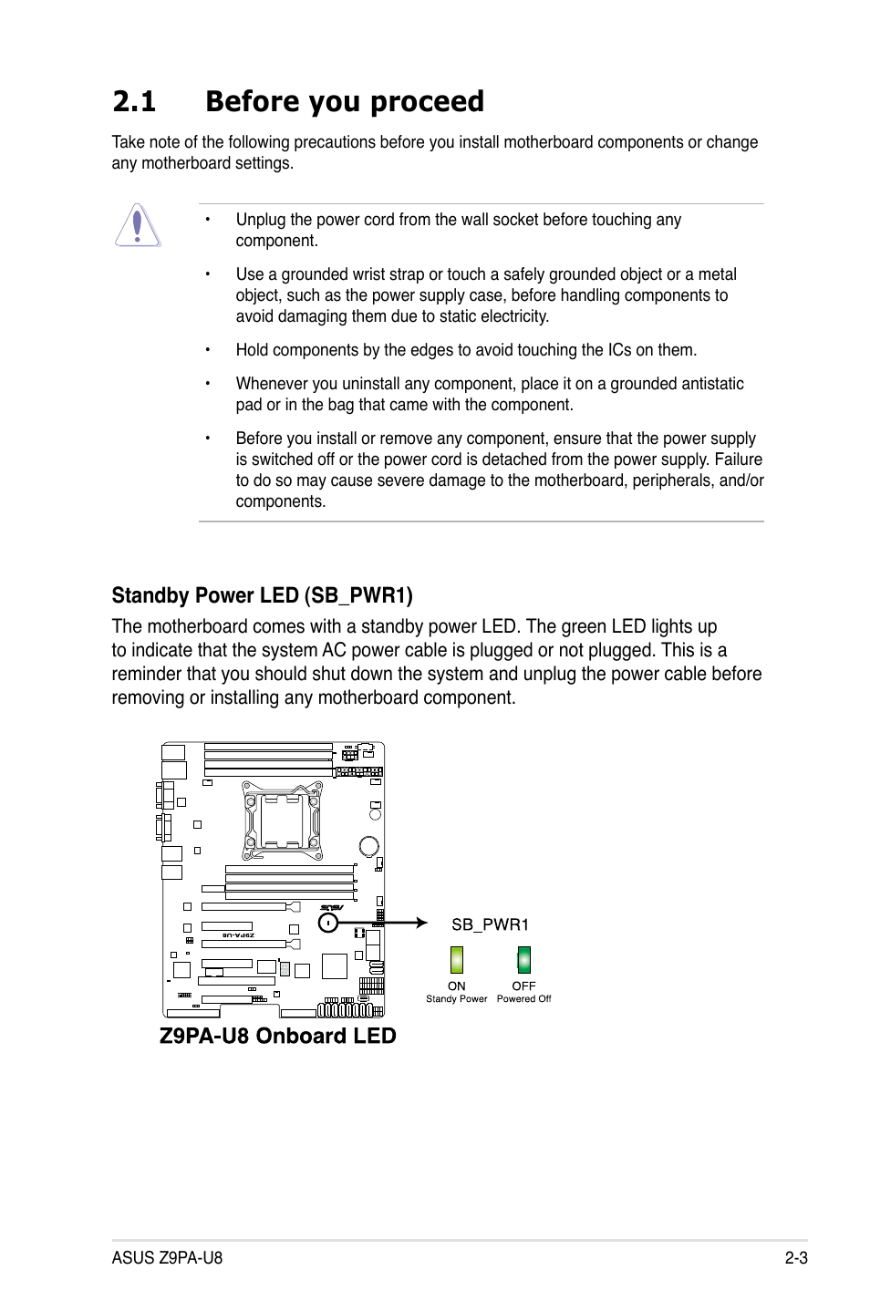 1 before you proceed, Before you proceed -3, Before you proceed -2-3 | Asus Z9PA-U8 User Manual | Page 23 / 188