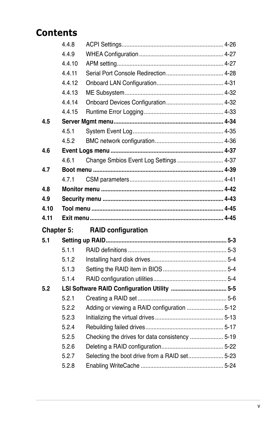 Asus Z9PA-U8 User Manual | Page 5 / 188