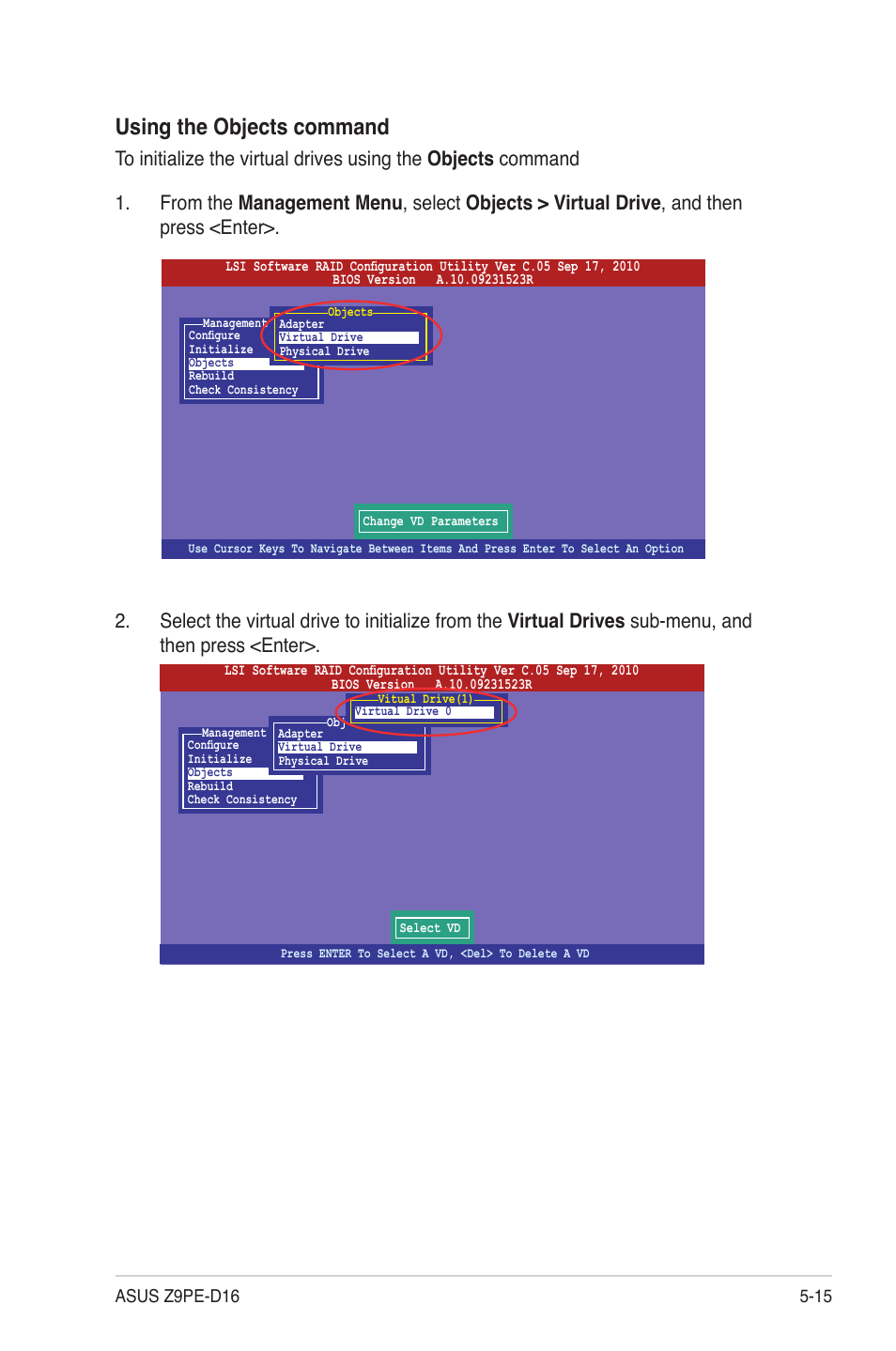 Using the objects command | Asus Z9PE-D16 User Manual | Page 119 / 184