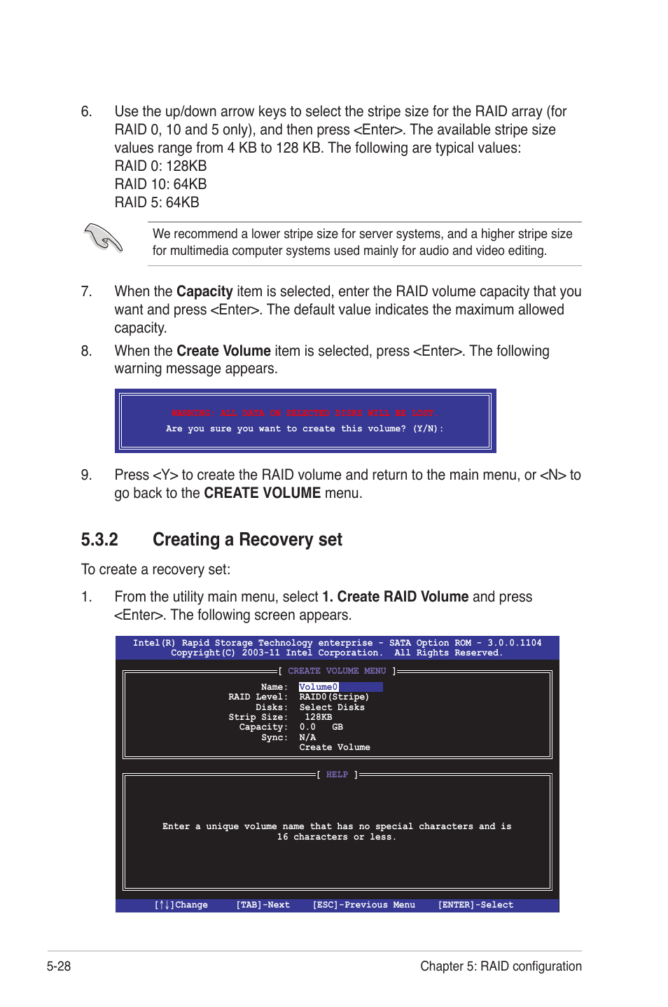 2 creating a recovery set, Creating a recovery set -28 | Asus Z9PE-D16 User Manual | Page 132 / 184