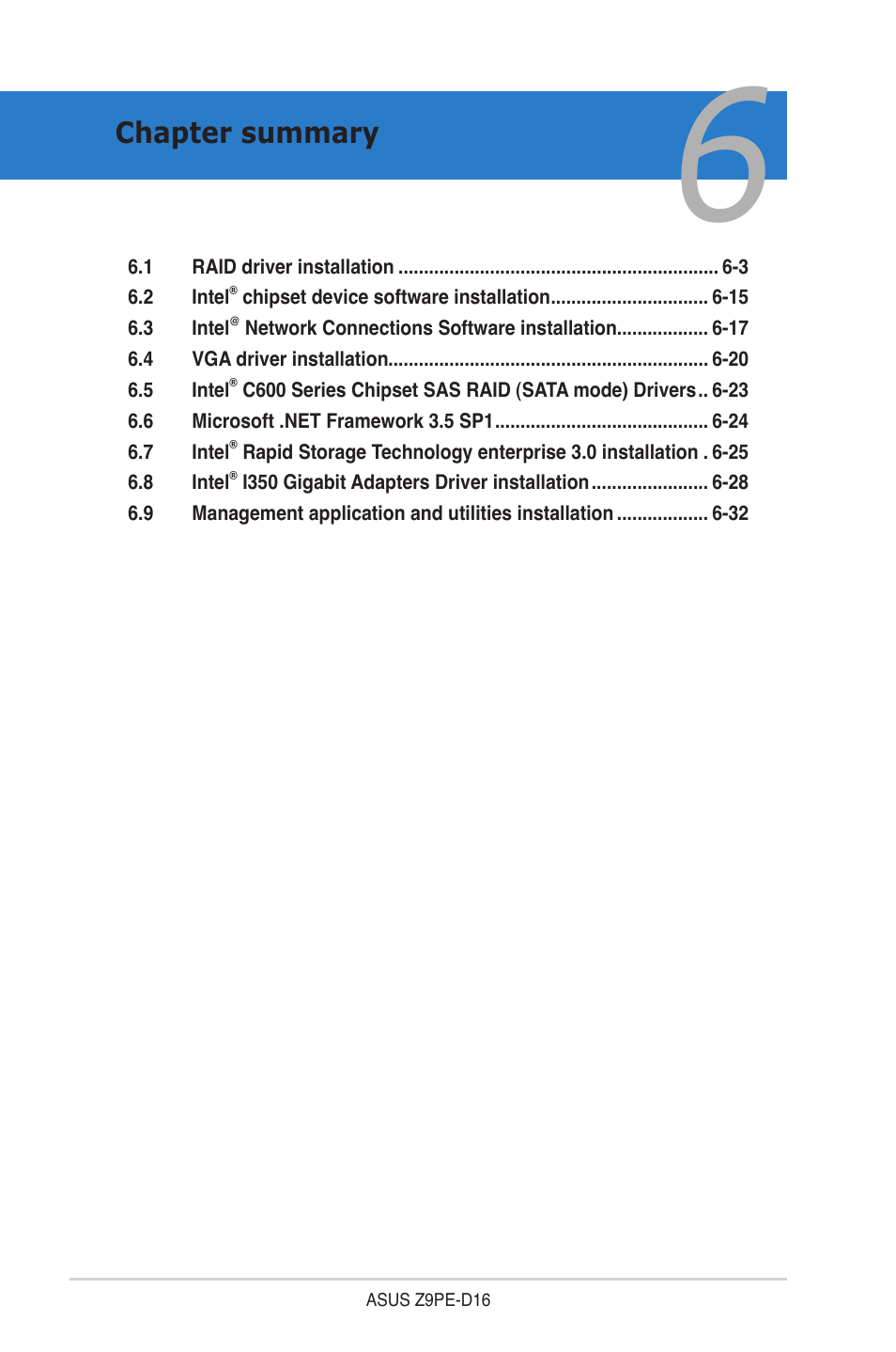 Chapter summary | Asus Z9PE-D16 User Manual | Page 146 / 184