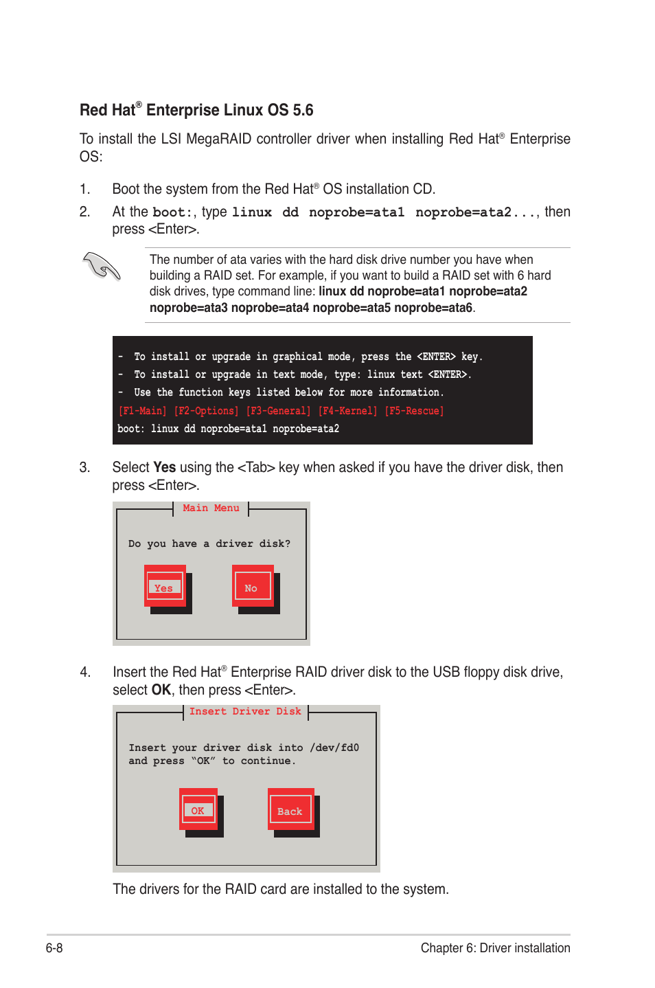 Red hat, Enterprise linux os 5.6 | Asus Z9PE-D16 User Manual | Page 152 / 184