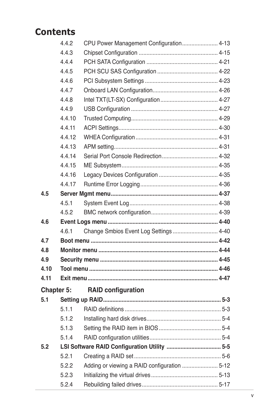 Asus Z9PE-D16 User Manual | Page 5 / 184