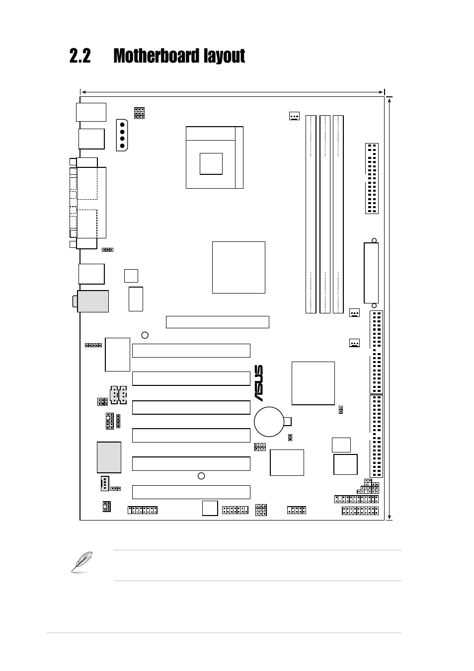 2 motherboard layout, 2 chapter 2: hardware information, Pci1 | P4b533, Super i/o | Asus P4B533 User Manual | Page 28 / 140