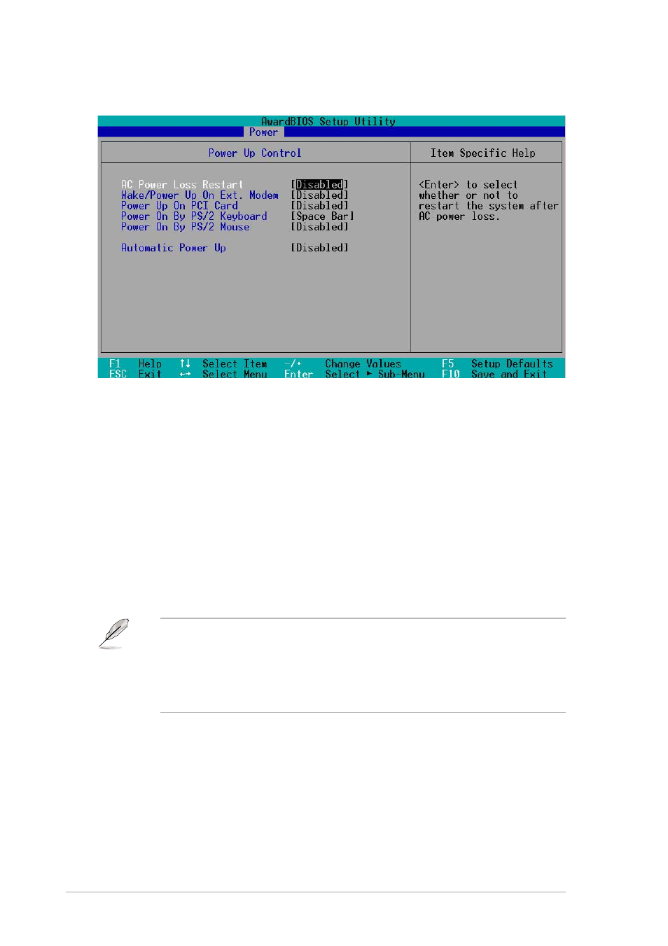 1 power up control | Asus P4B533 User Manual | Page 98 / 140