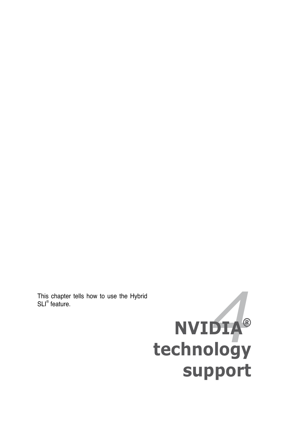 Chapter 4: nvidia® technology support, Nvidia, Technology support | Asus M3N78-VM User Manual | Page 102 / 105