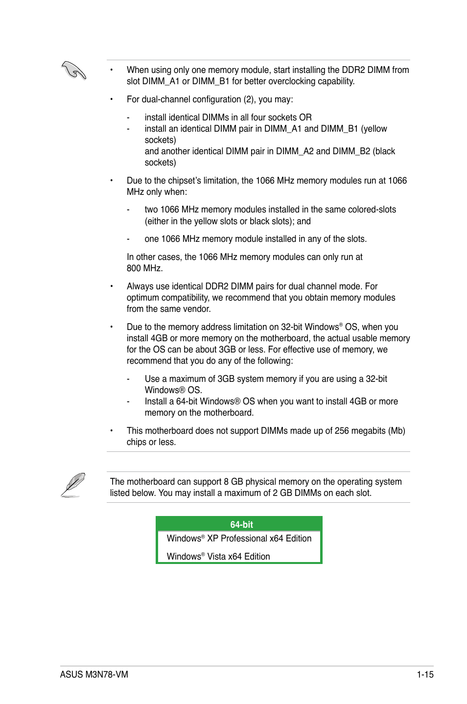 Asus M3N78-VM User Manual | Page 27 / 105