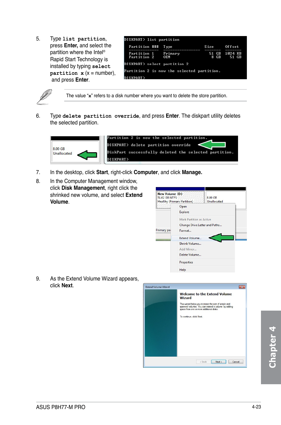 Chapter 4 | Asus P8H77-M PRO User Manual | Page 127 / 150