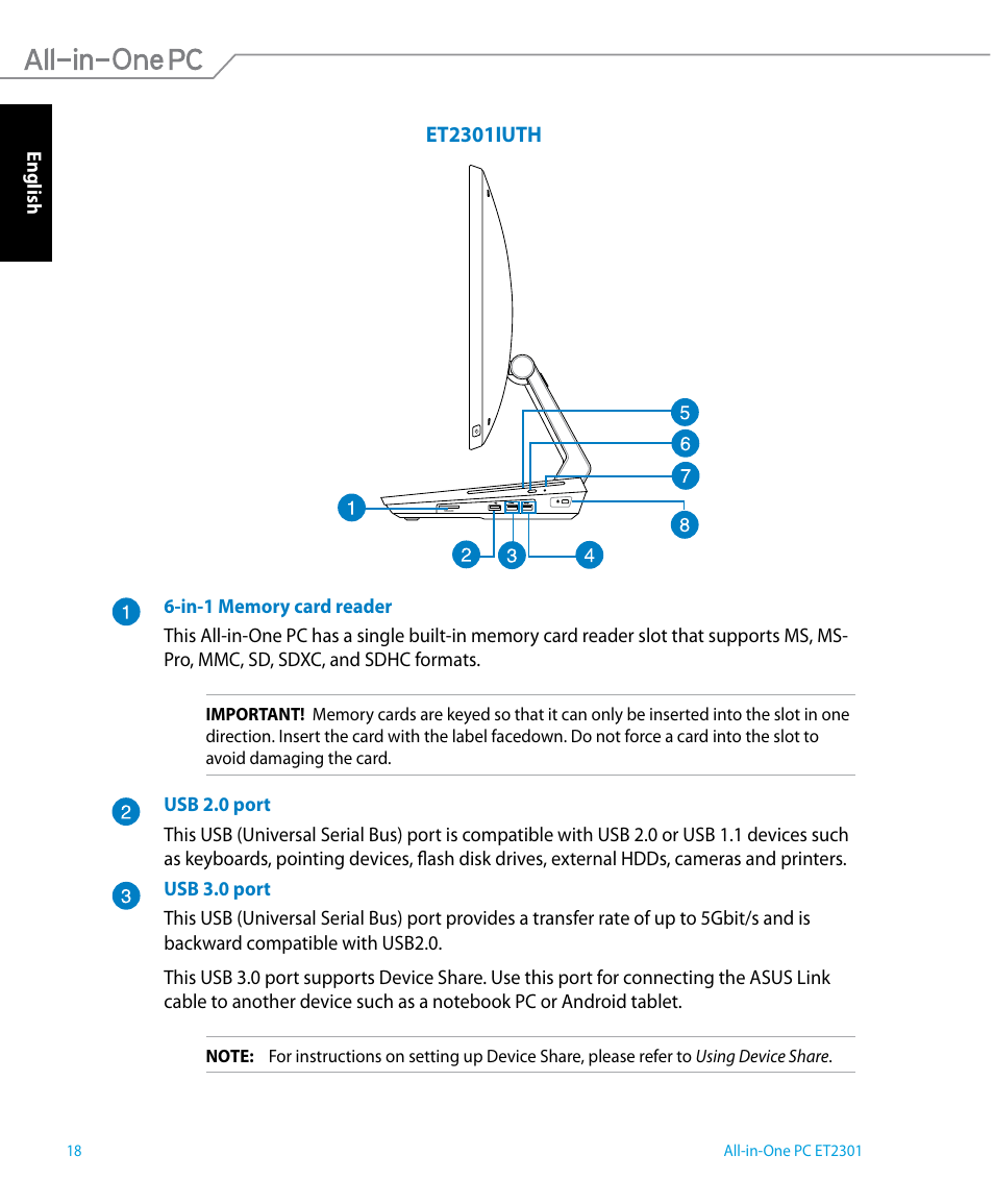 Asus ET2301IUTH User Manual | Page 18 / 66