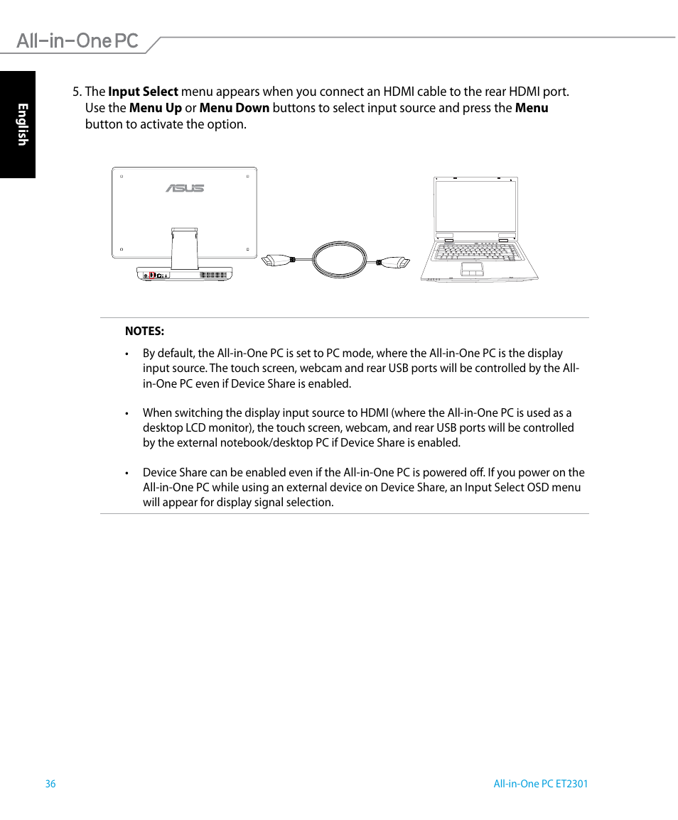 Asus ET2301IUTH User Manual | Page 36 / 66