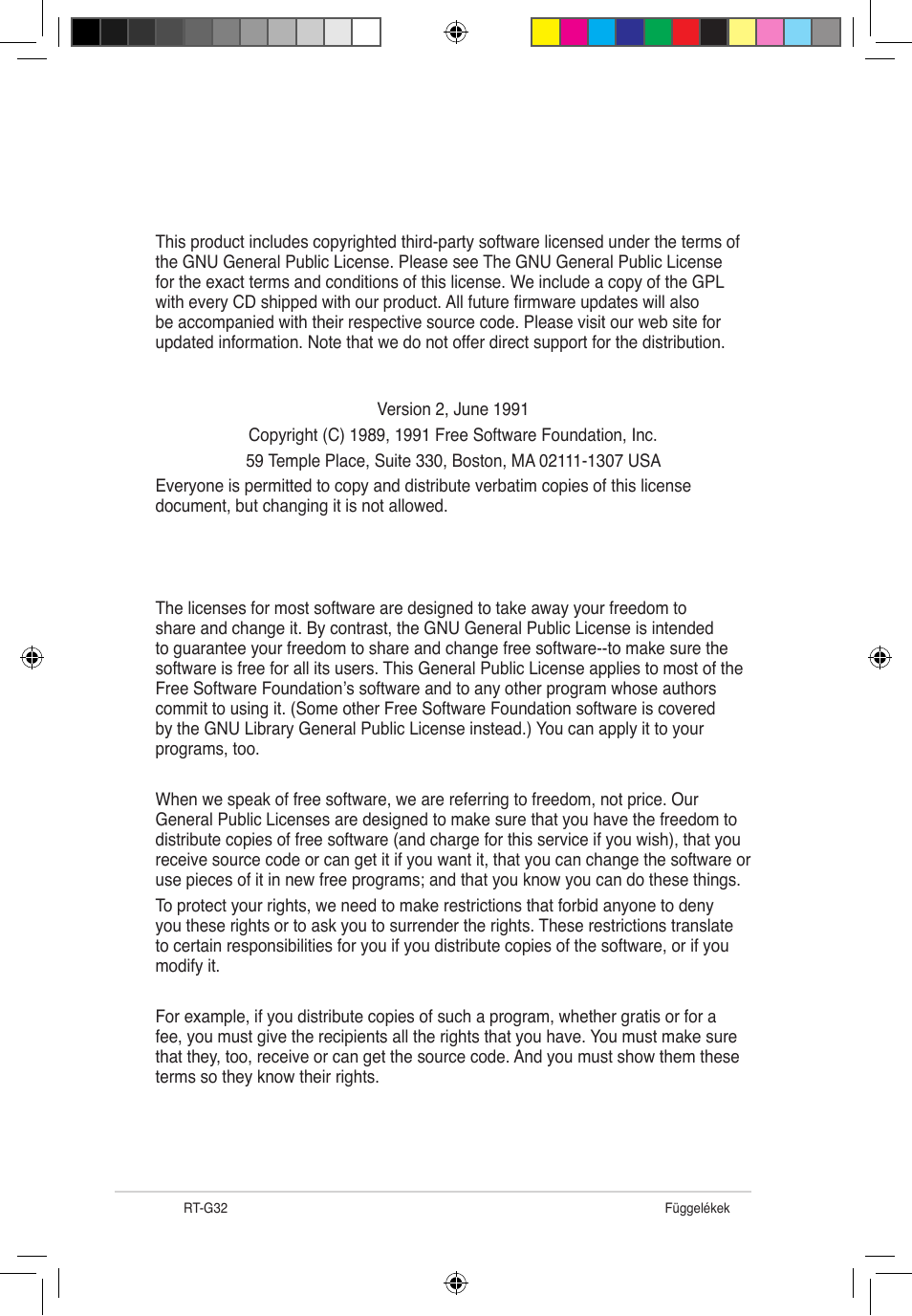 Gnu general public license, Licensing information | Asus RT-G32 User Manual | Page 302 / 743