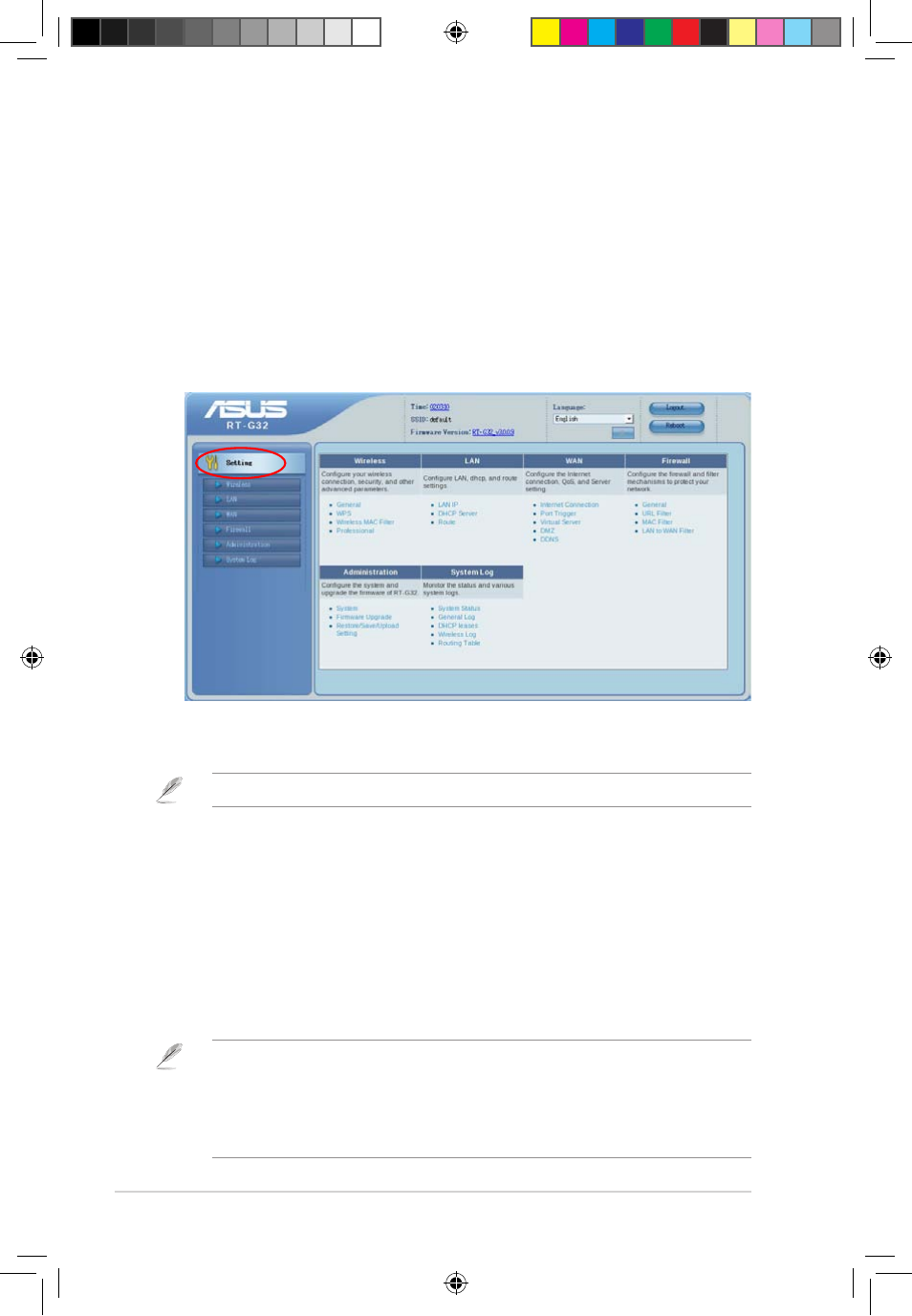 Mengkonfigurasi pengaturan, Meng-upgrade firmware | Asus RT-G32 User Manual | Page 376 / 743