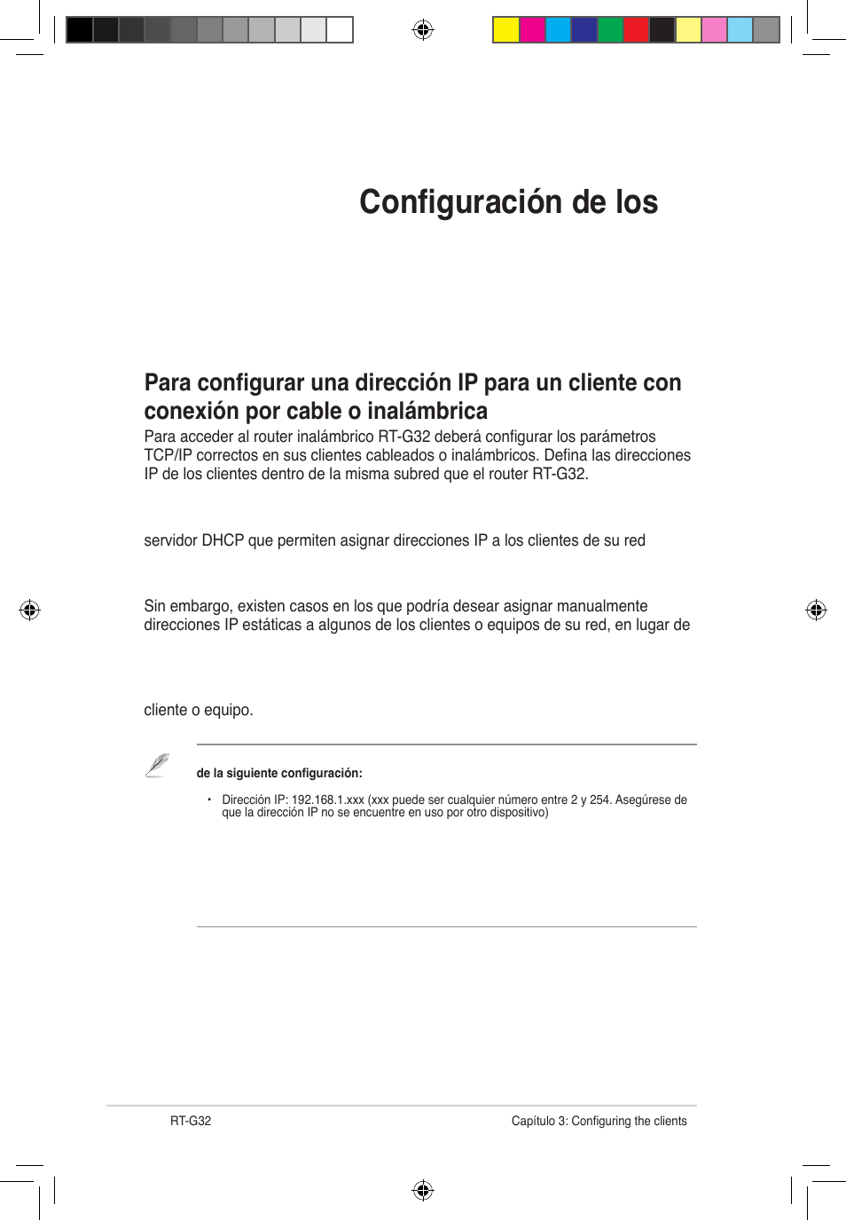 Configuración de los clientes de red, Para acceder al router inalámbrico | Asus RT-G32 User Manual | Page 588 / 743