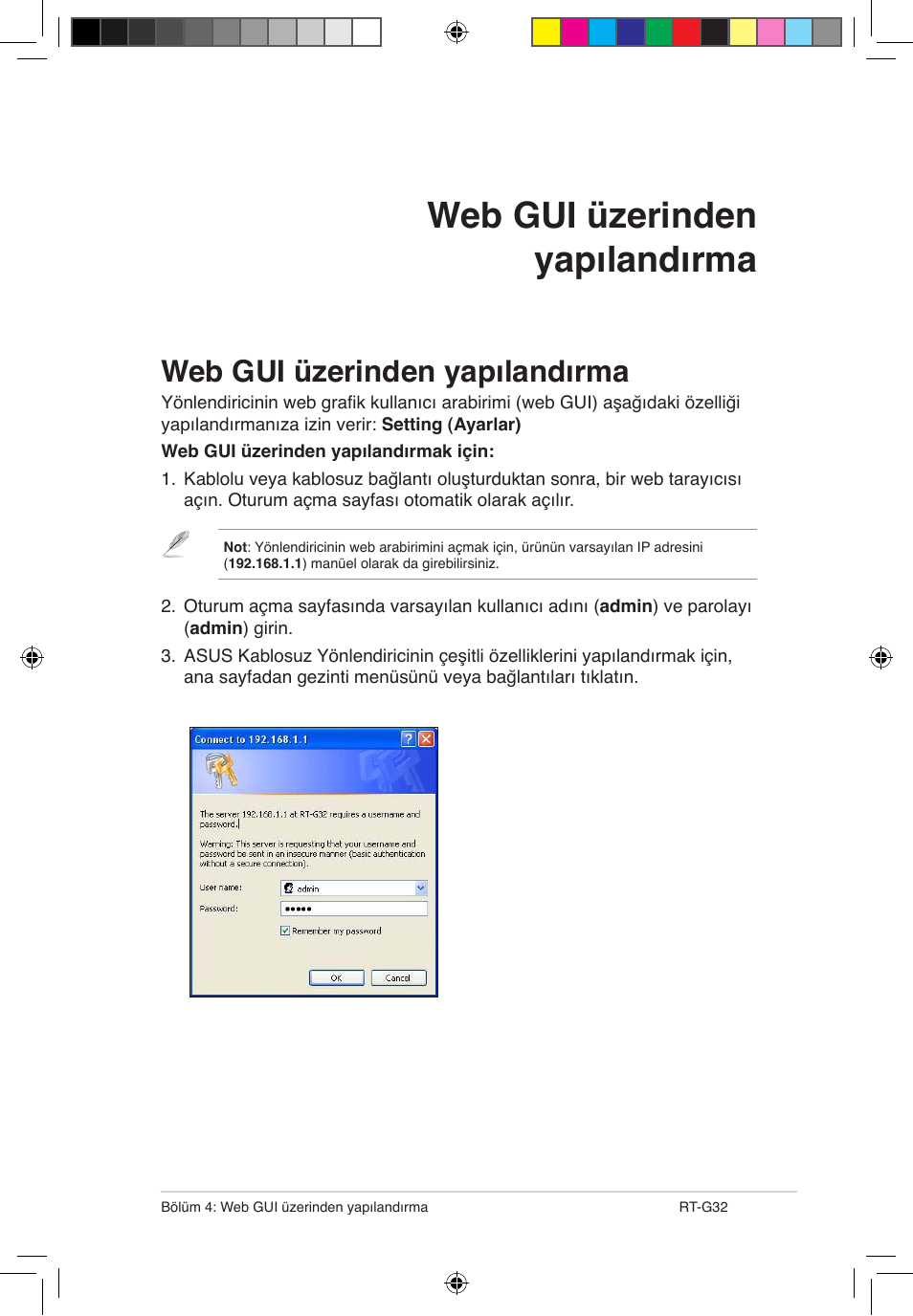 Web gui üzerinden yapılandırma | Asus RT-G32 User Manual | Page 683 / 743