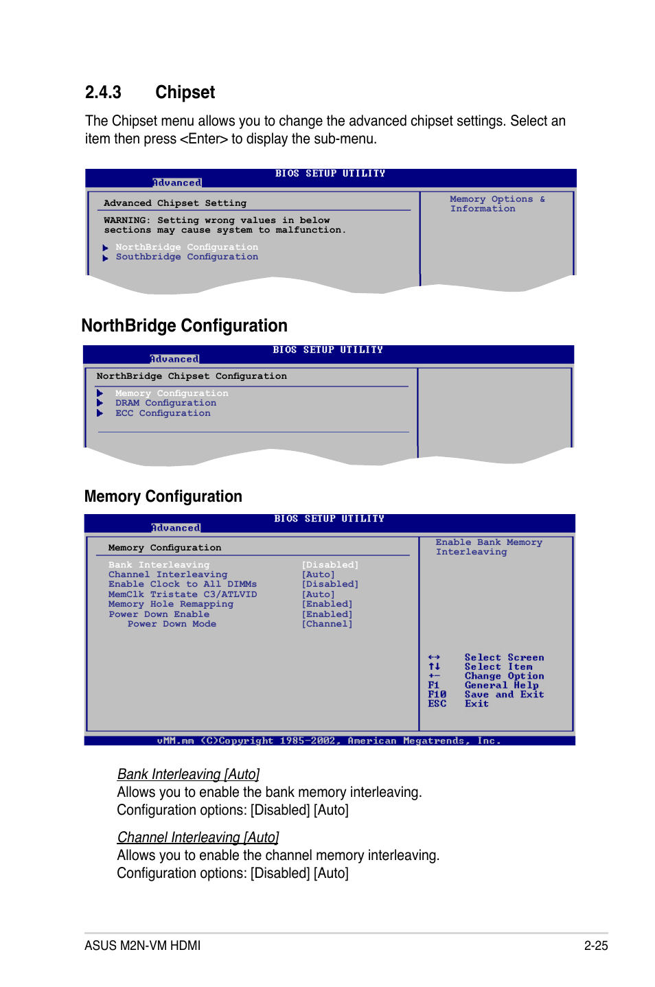 Northbridge configuration 2.4.3 chipset | Asus M2N-VM HDMI User Manual | Page 71 / 98