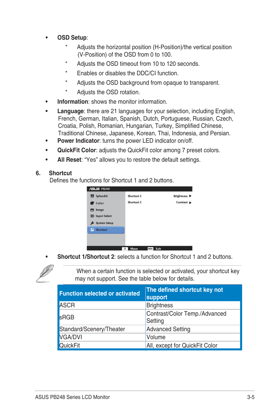 Asus PB248Q User Manual | Page 21 / 27