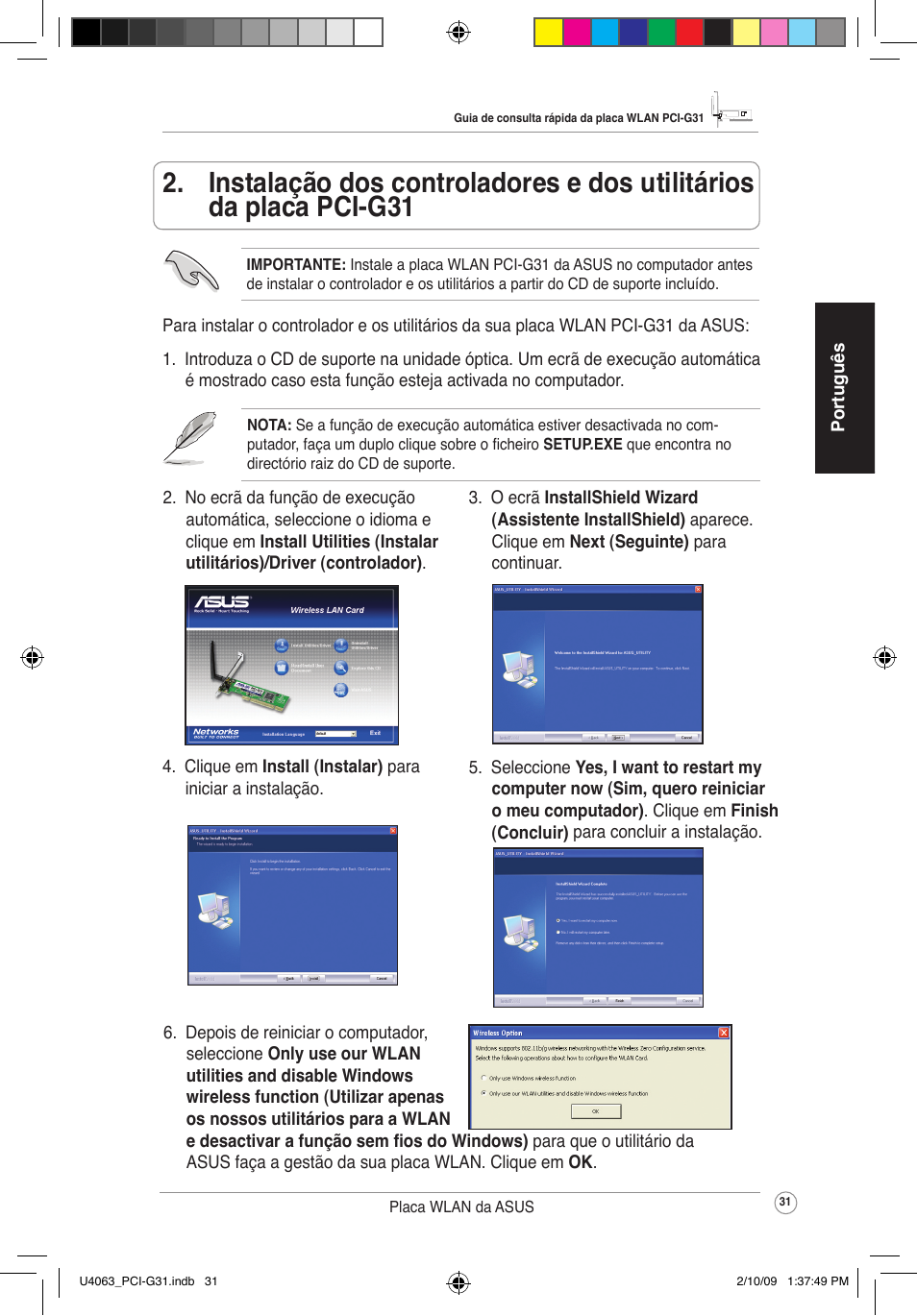 Asus PCI-G31 User Manual | Page 35 / 87