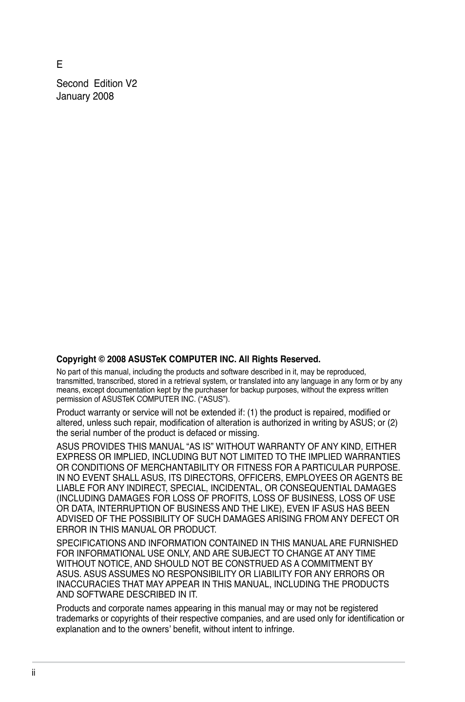Asus P5GC-MX/GBL User Manual | Page 2 / 96