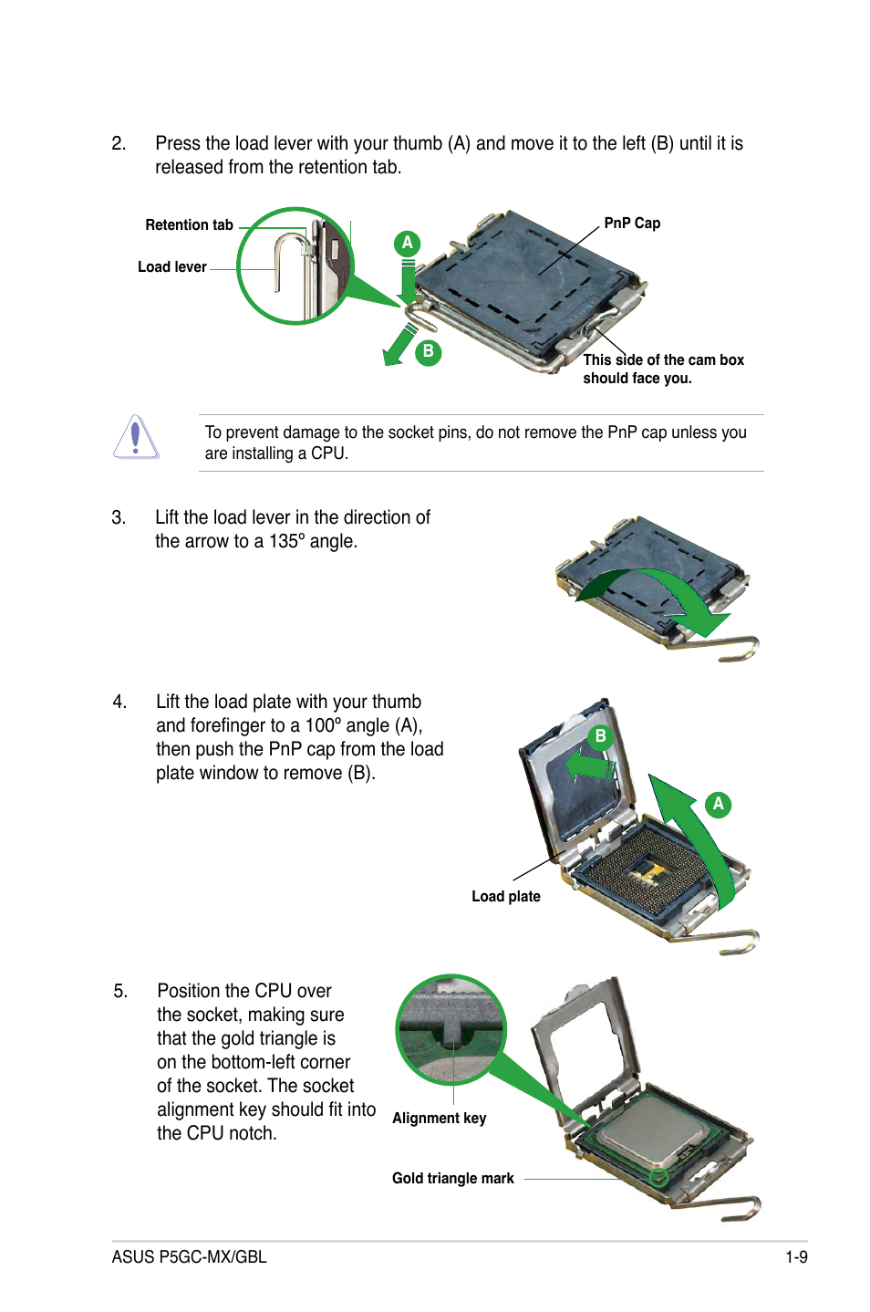 Asus P5GC-MX/GBL User Manual | Page 21 / 96