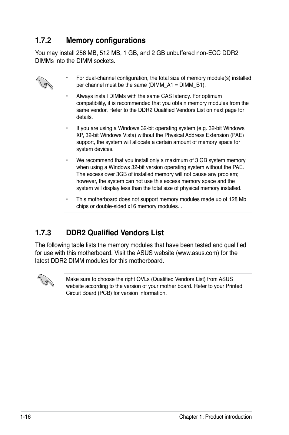 3 ddr2 qualified vendors list | Asus P5GC-MX/GBL User Manual | Page 28 / 96