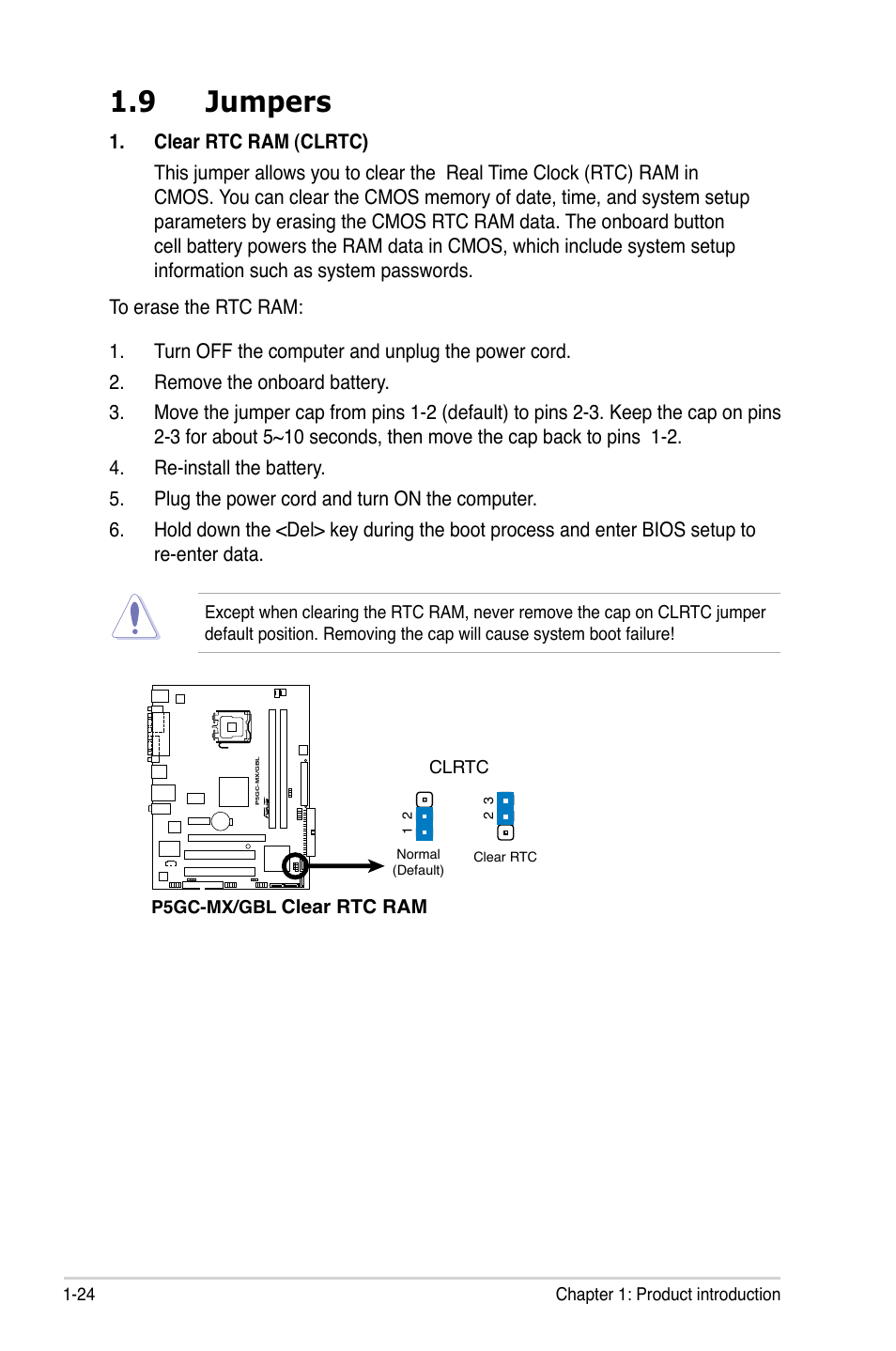 9 jumpers | Asus P5GC-MX/GBL User Manual | Page 36 / 96