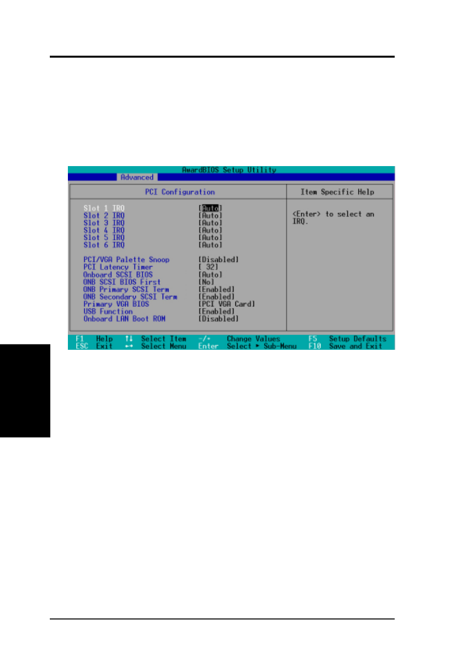 Bios setup, 3 pci configuration | Asus TR-DL User Manual | Page 58 / 104