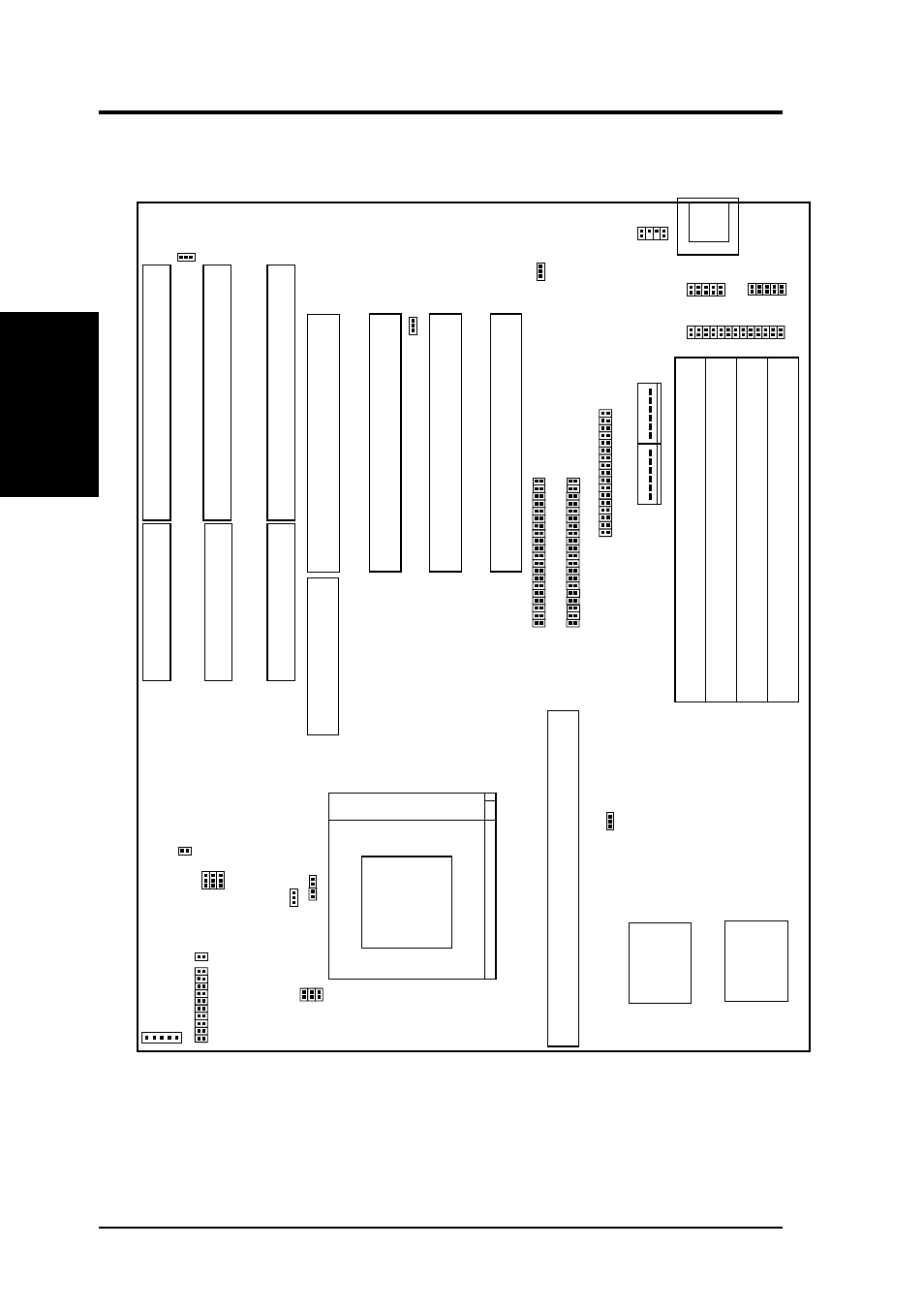 Iii. installation, Map of the motherboard, P/i-p55tp4n user's manual | Map of board) iii. inst alla tion | Asus P/I-P55TP4N User Manual | Page 10 / 64