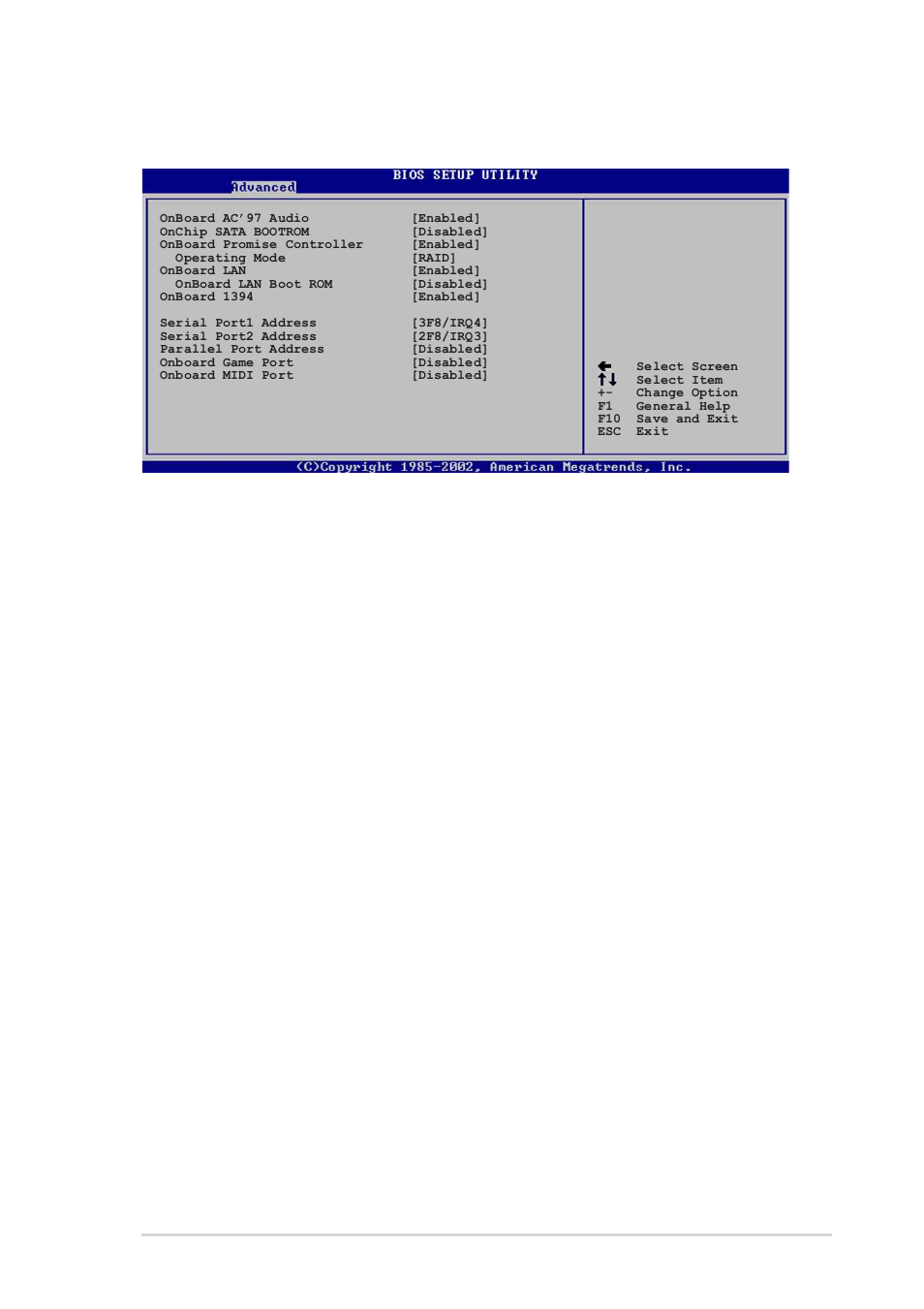 3 onboard devices configuration, Onboard ac’97 audio [enabled, Onchip sata boot rom [enabled | Onboard promise controller [enabled, Operating mode [raid, Onboard lan [enabled, Onboard lan boot rom [disabled | Asus SK8V User Manual | Page 91 / 144