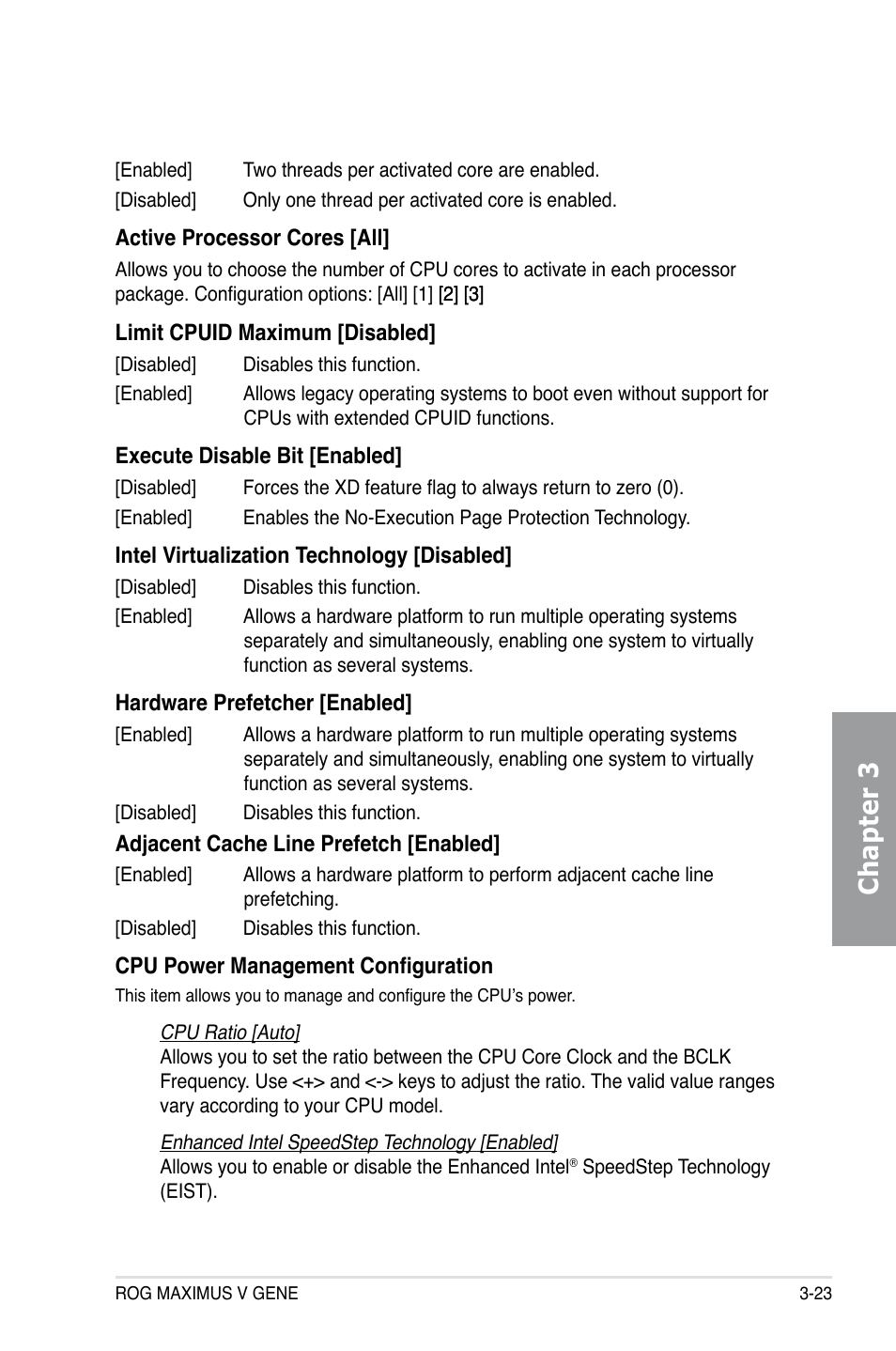 Chapter 3 | Asus MAXIMUS V GENE User Manual | Page 103 / 208