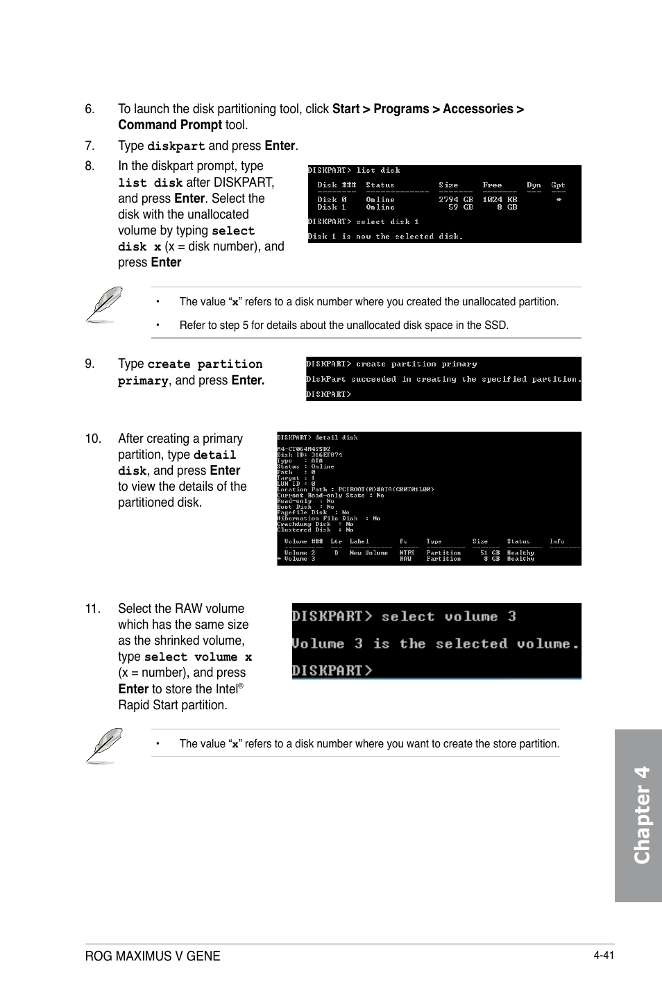 Chapter 4 | Asus MAXIMUS V GENE User Manual | Page 175 / 208