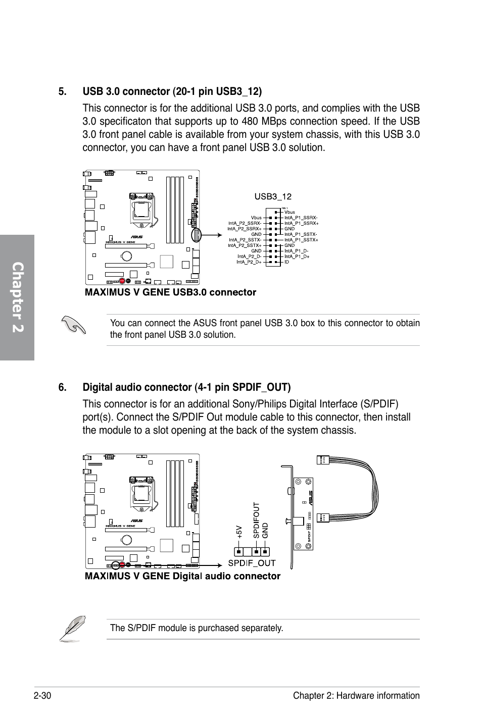 Chapter 2 | Asus MAXIMUS V GENE User Manual | Page 52 / 208