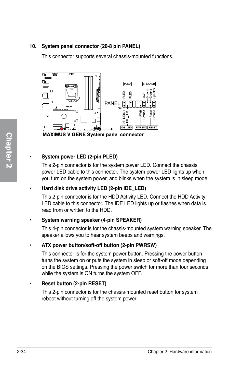 Chapter 2 | Asus MAXIMUS V GENE User Manual | Page 56 / 208