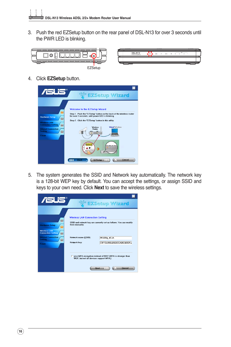 Asus DSL-N13 User Manual | Page 18 / 54