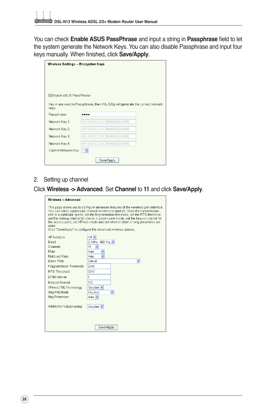 Asus DSL-N13 User Manual | Page 30 / 54