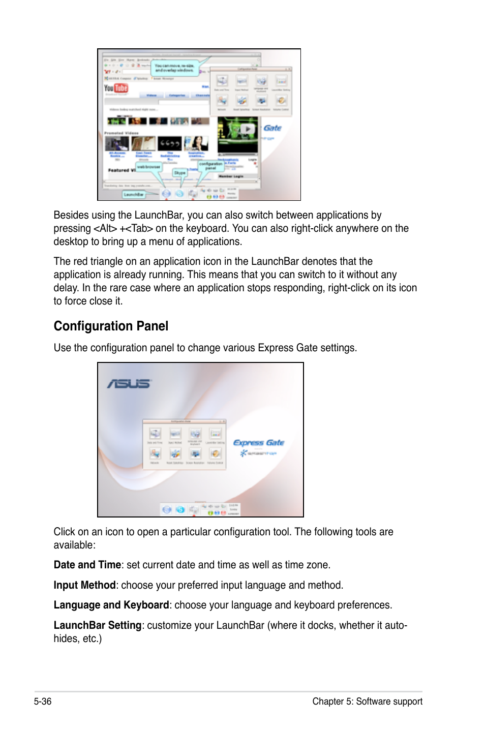 Configuration panel | Asus P5E3 Premium/WiFi-AP@n User Manual | Page 154 / 198