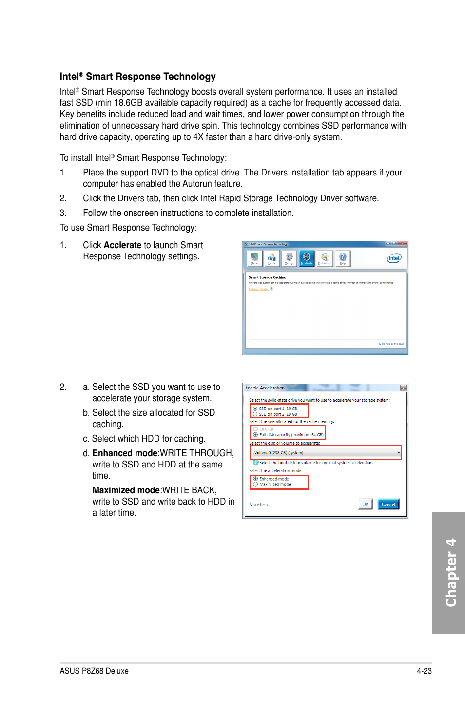 Chapter 4 | Asus P8Z68 DELUXE User Manual | Page 131 / 146