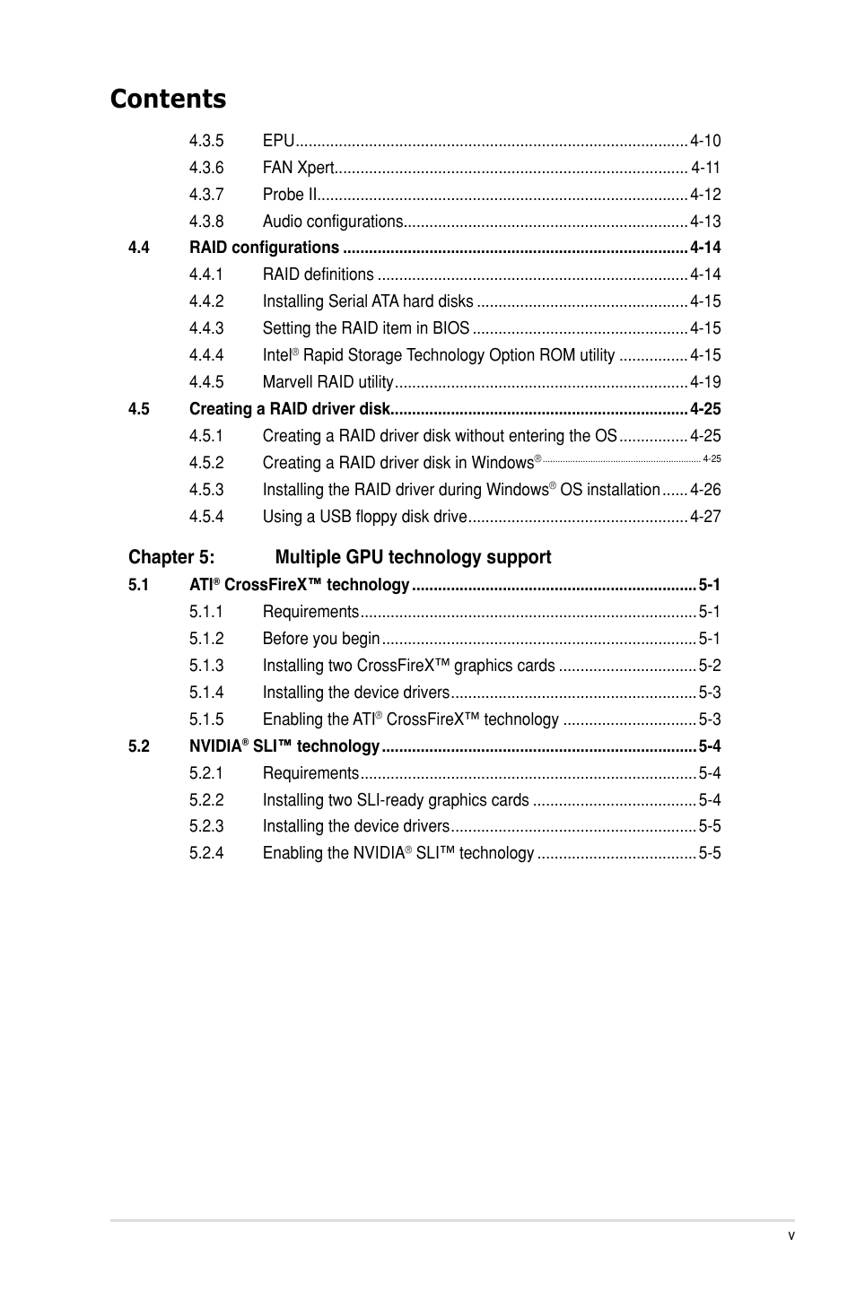 Asus P8Z68 DELUXE User Manual | Page 5 / 146