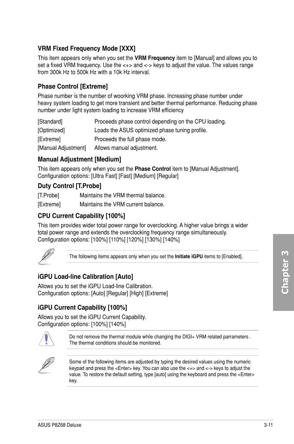 Chapter 3 | Asus P8Z68 DELUXE User Manual | Page 79 / 146