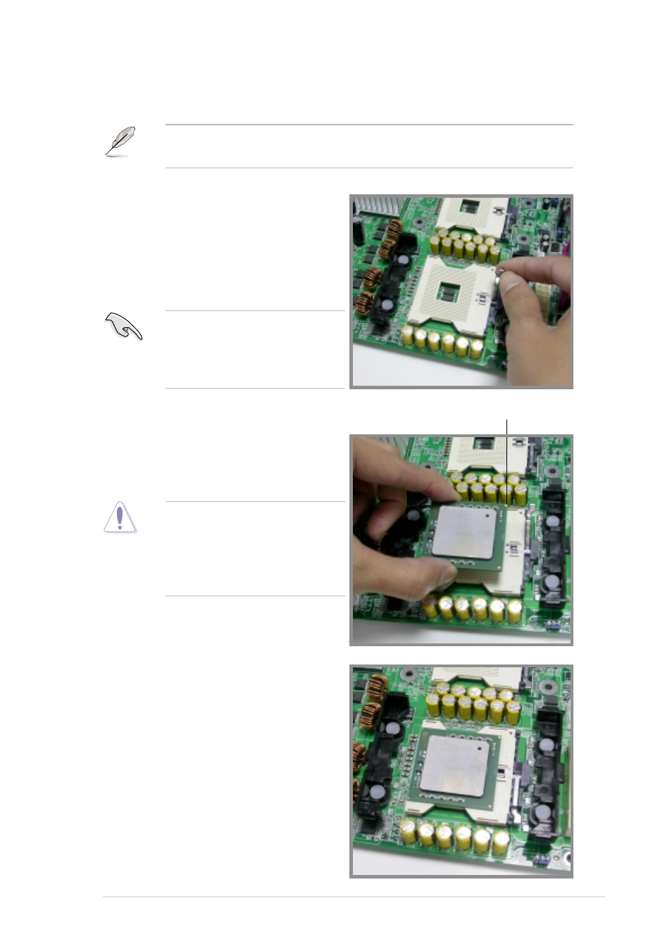 2 installing the cpu | Asus AW1500-I5 User Manual | Page 31 / 116