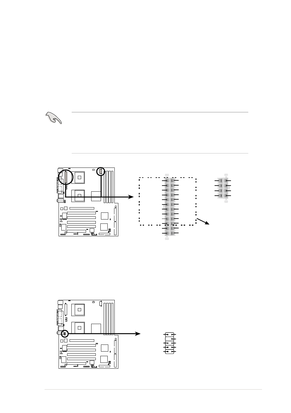 Pp-dlw atx power connector, Pp-dlw intel panel connector j5 | Asus AW1500-I5 User Manual | Page 47 / 116