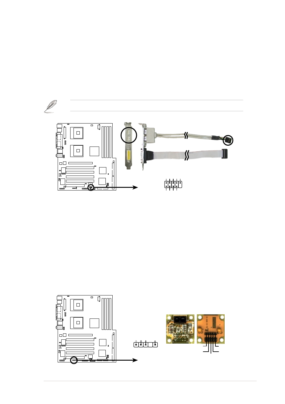 Pp-dlw usb 2.0 header, Pp-dlw infrared module connector | Asus AW1500-I5 User Manual | Page 49 / 116