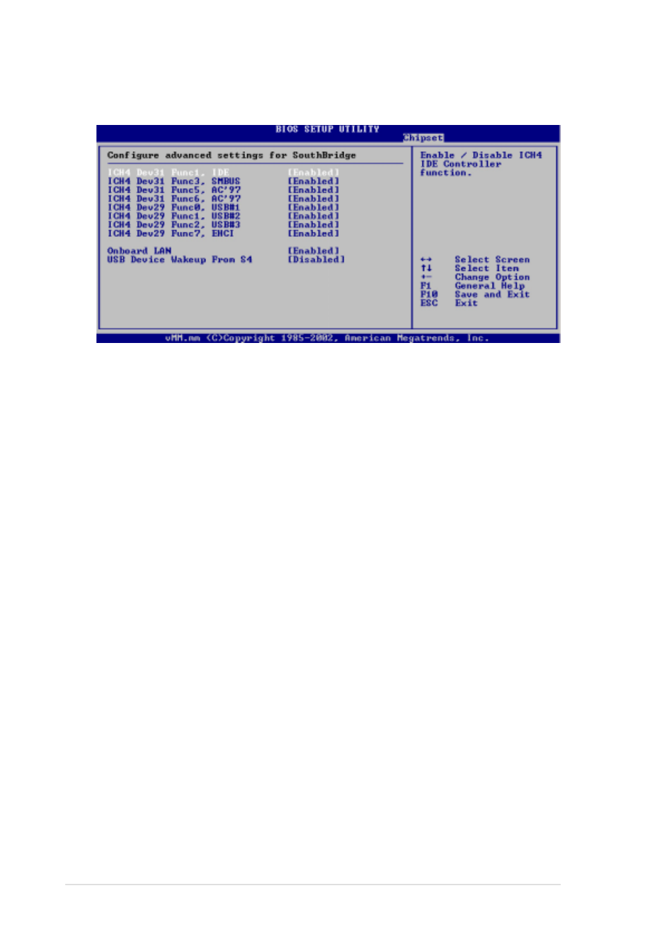 2 intel ich4 southbridge configuration | Asus AW1500-I5 User Manual | Page 84 / 116