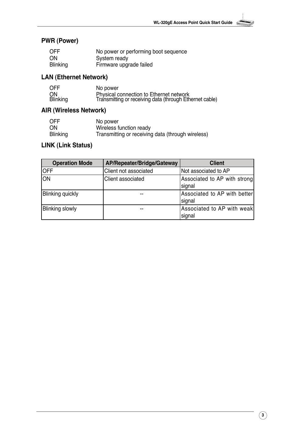 Asus WL-320gE User Manual | Page 5 / 20