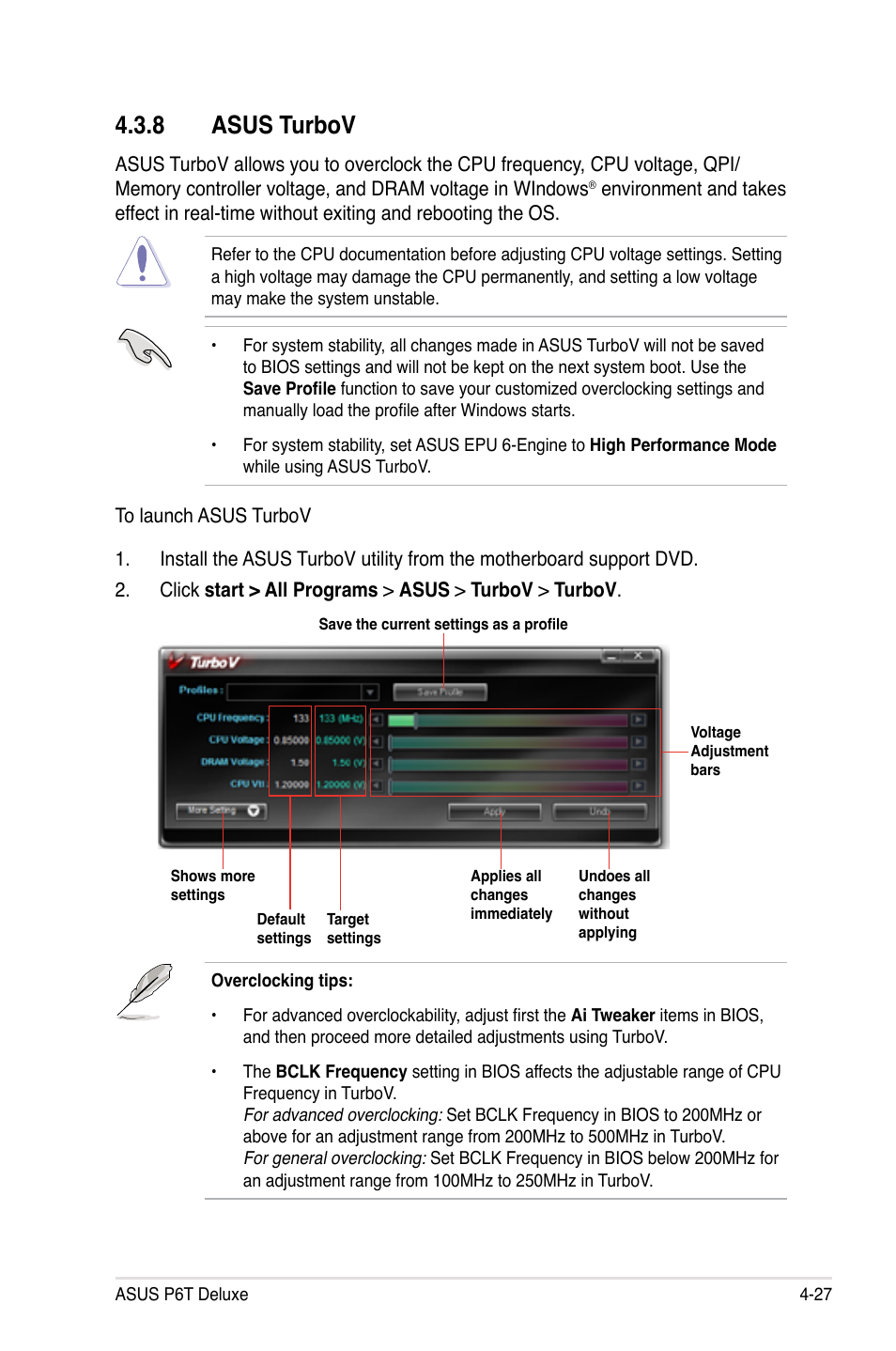 8 asus turbov, Asus turbov -27 | Asus P6T Deluxe User Manual | Page 143 / 196