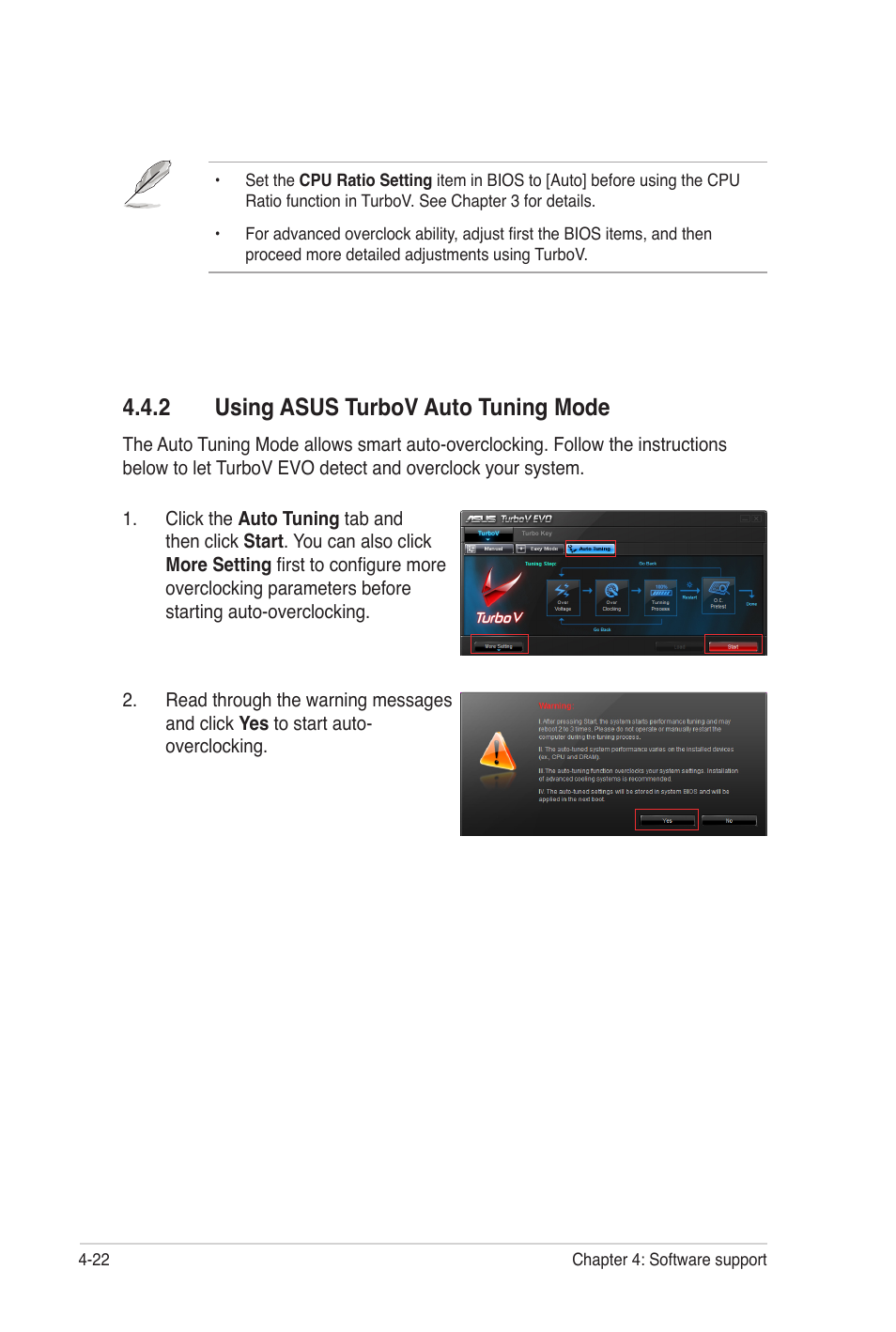 2 using asus turbov auto tuning mode | Asus P7P55 WS SUPERCOMPUTER User Manual | Page 130 / 156