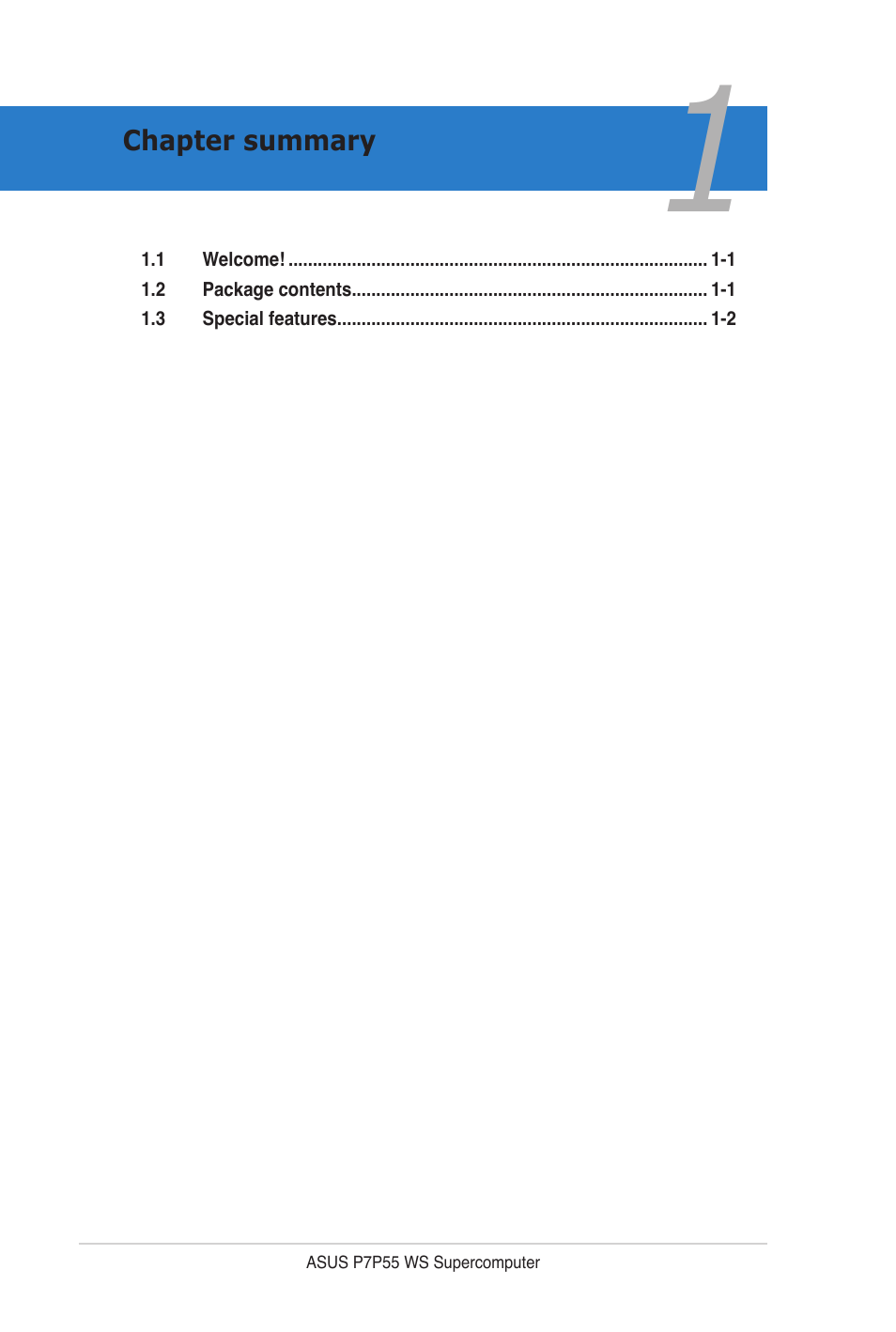 Asus P7P55 WS SUPERCOMPUTER User Manual | Page 16 / 156