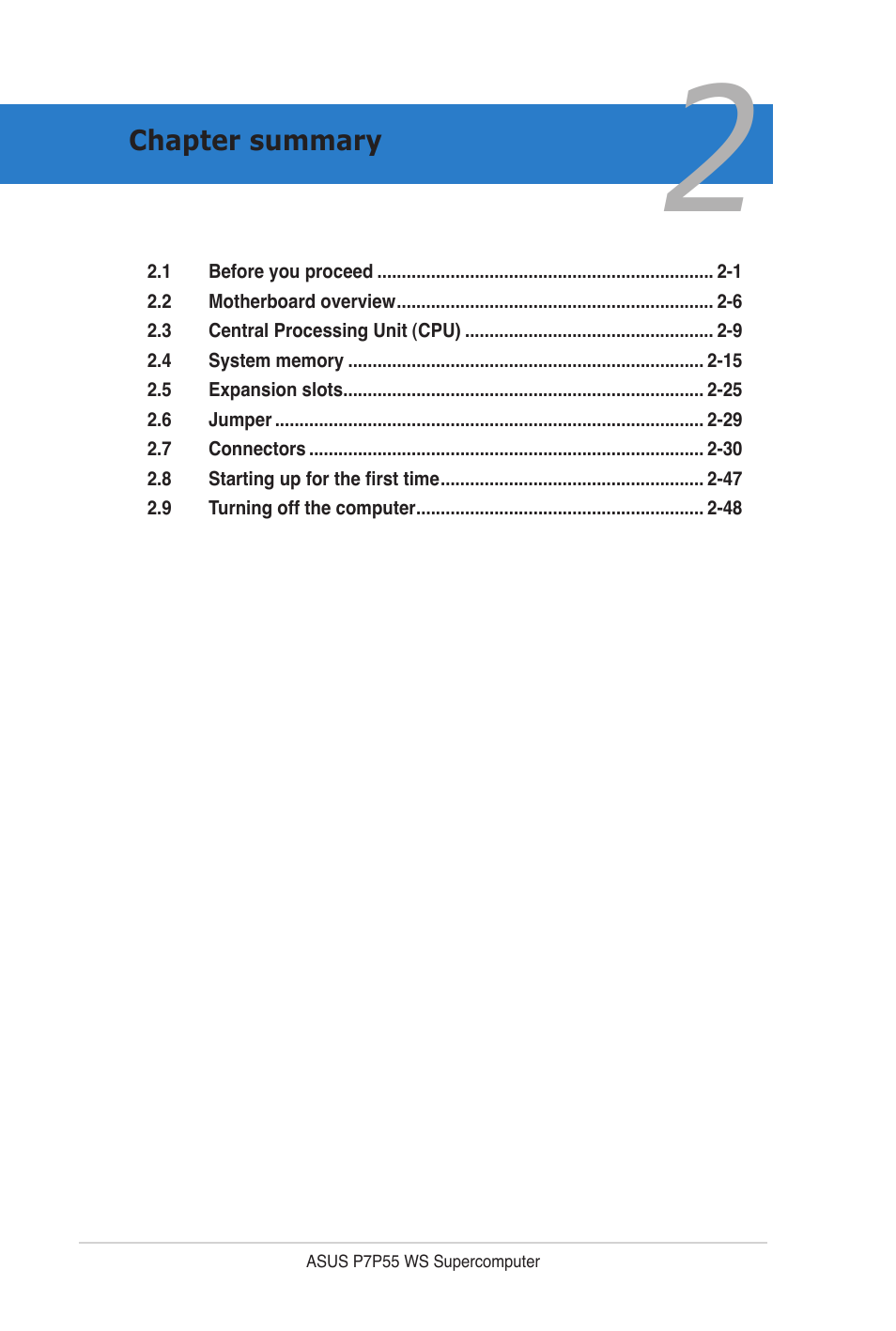 Asus P7P55 WS SUPERCOMPUTER User Manual | Page 24 / 156